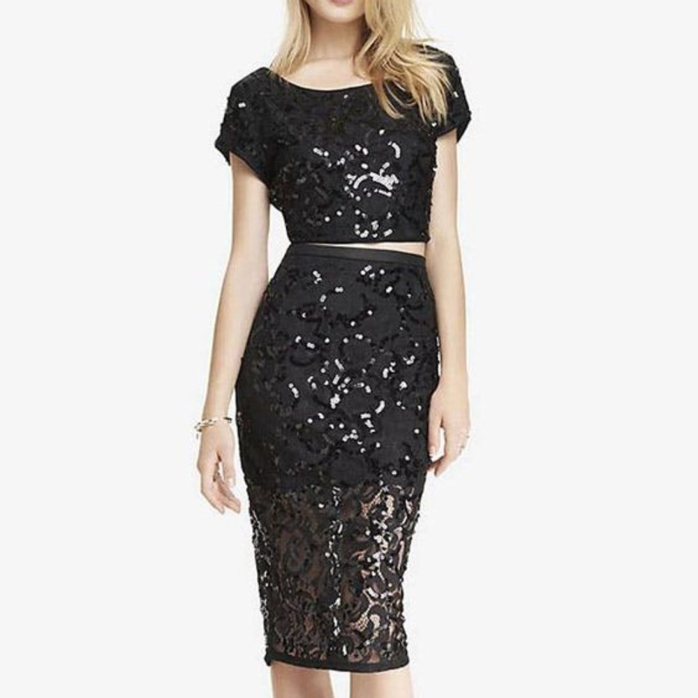 Express 2-Piece Sequined Set